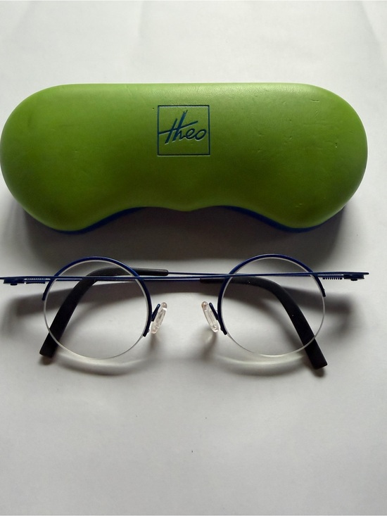 Theo Accessories - **LIKE NEW** Theo Gnocchi 357 Round Blue Titanium Glasses
